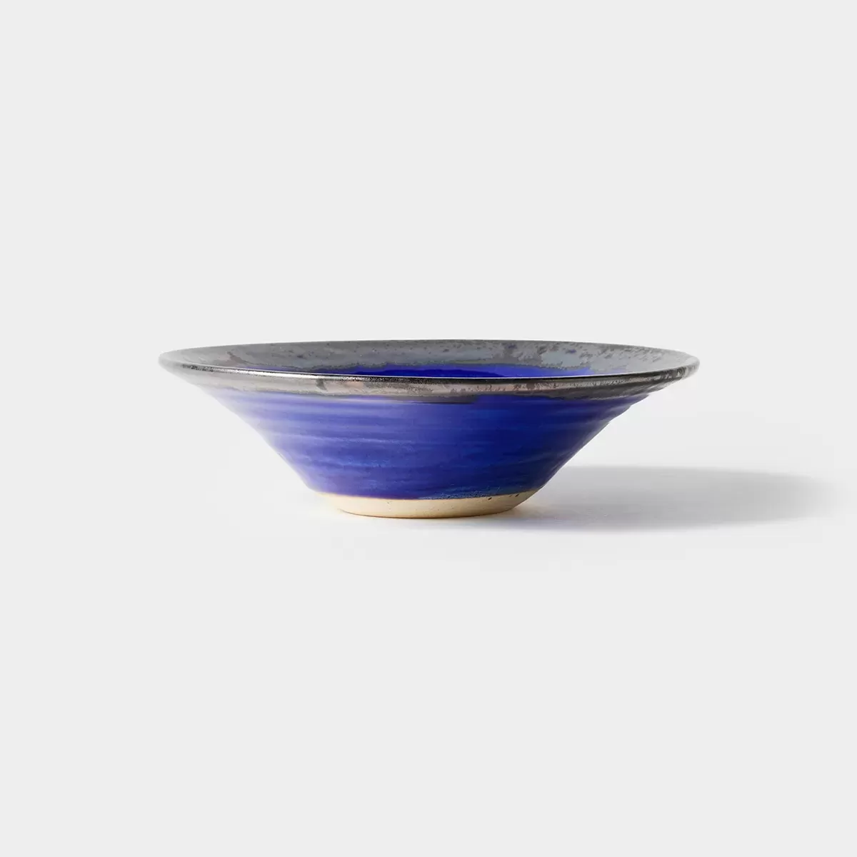 【信楽焼】信楽四季彩陶 － 夏至　リムボウル　夏の宵（なつのよい） φ24cm